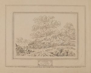 Natuurhuisjes (met centrale boom) door John Burton