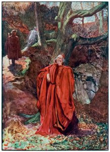 "Christen en Hoopvol verlaten Atheïst lachend" uit "De Pelgrimsreis Van Deze Wereld, Naar Die Welke Komt" door John Bunyan door John Byam Liston Shaw