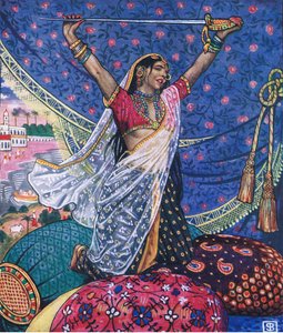 Minder dan het stof, illustratie uit De Tuin van Kama (en andere liederen uit India), 1920