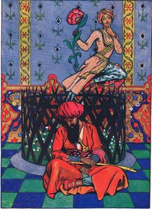 Dromerij van Ormuz de Pers, illustratie uit The Garden of Kama (en andere liederen uit India), 1920