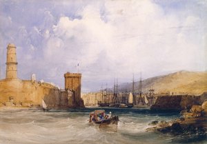 De Ingang van de Haven van Marseille