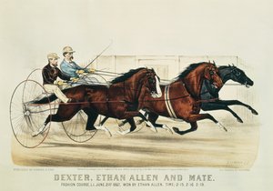 Dexter, Ethan Allen en Mate, uitgegeven door Nathaniel Currier (1813-88) en James Merritt Ives (1824-95), 1874