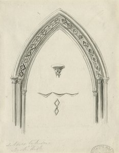 Interieur van Lichfield Kathedraal - Boog in Noordelijke Zijbeuk door John Carter