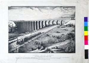 Crimple Valley Viaduct, York en North Midland Railway. Harrogate Branch