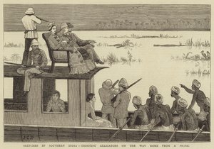 Schetsen in Zuid-India, Alligators schieten op de Weg naar Huis van een Picknick