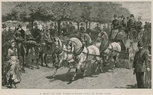 Een bijeenkomst van de Four-in-Hand Club in Hyde Park, Londen door John Charlton
