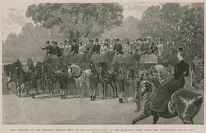Ontmoeting van de Coaching Club bij het Magazine, Hyde Park, Londen