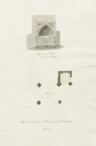 Dieulacres Abbey door John Chessell Buckler