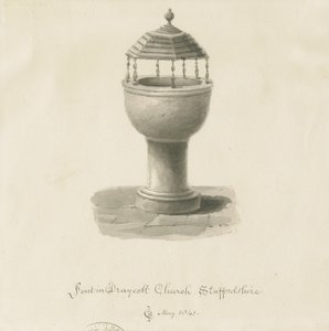 Fontein in Draycott in de Moors Kerk