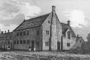 Grammar School in Burford, Oxfordshire door John Chessell Buckler