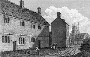 Grammar School in Chipping Norton, Oxfordshire door John Chessell Buckler
