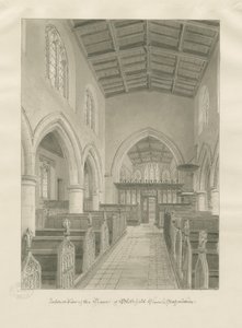 Interieur van Blithfield Kerk