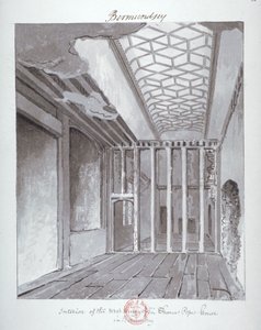 Interieur van de Westvleugel van het Huis van Sir Thomas Pope in Bermondsey door John Chessell Buckler