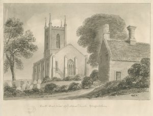 Ipstones Kerk door John Chessell Buckler