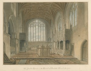 Sussex - Arundel Kerk - De Fitzalan Graven door John Chessell Buckler