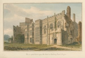Sussex - Cowdray Huis door John Chessell Buckler