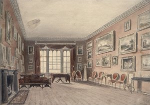 De Galerij in Browsholme, nabij Clitheroe, Yorkshire door John Chessell Buckler