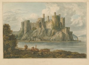 Wales - Carnarvonshire - Conway Kasteel, 1810 door John Chessell Buckler