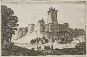 Borthwick Castle vanuit het oosten