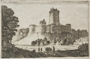 Borthwick Castle vanuit het Oosten