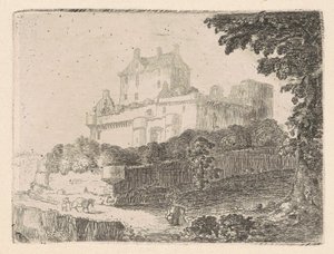Dalhousie Kasteel I door John Clerk, of Eldin