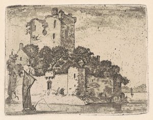 Kasteel Loch Orr door John Clerk, of Eldin