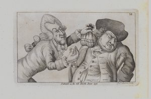 Twee mannen dramatiseren een ongelijkheid van de dag door John Collier