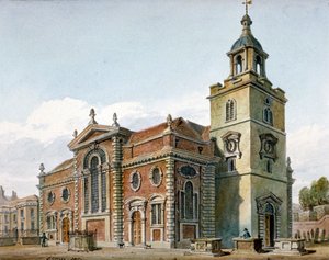 Kerk van St. Mary, Whitechapel, Londen, 1811