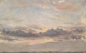 Een Wolkenstudie, Zonsondergang