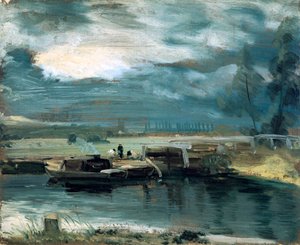 Aken op de Stour, met Dedham kerk in de verte, 1811