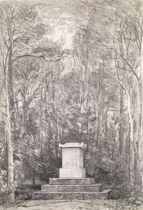 Cenotaaf voor Sir Joshua Reynolds in Coleorton Hall, Leicestershire, 1823 door John Constable