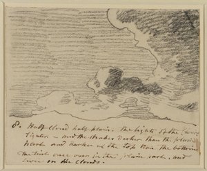 Wolkstudie (naar Alexander Cozens Gravures van Luchten), c.1822-23