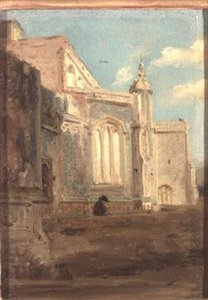 Kerk van East Bergholt door John Constable