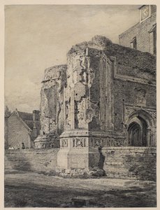 Kerk van East Bergholt, vanuit het zuidwesten, c.1815-17 door John Constable