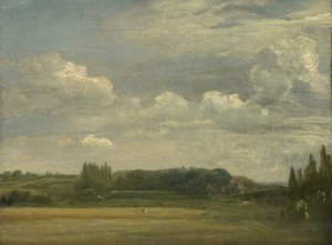 East Bergholt Common, Uitzicht richting de Pastorie, 18 augustus 1813