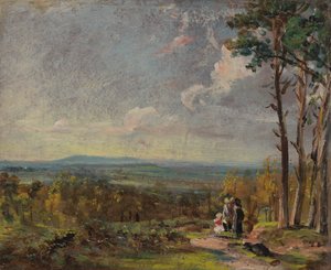 Hampstead Heath kijkend naar Harrow