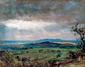 Hampstead Heath met Harrow in de verte, c1821 door John Constable