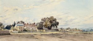 Huizen op Putney Heath door John Constable