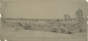Landschap met uitzicht op Dedham Vale gezien vanaf Langham door John Constable