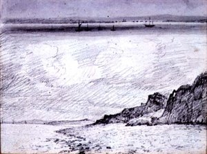 Sheerness; Kustscène nabij Southend, 1814