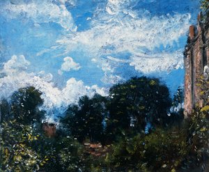 Studie van lucht en bomen door John Constable