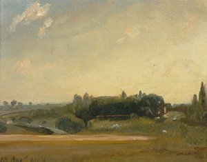 Uitzicht richting de pastorie, East Bergholt