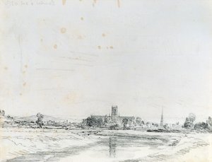 Kathedraal van Worcester vanuit het zuiden door John Constable
