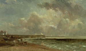 Yarmouth Pier, 1822 door John Constable