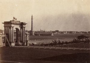 [Uitzicht op Chowringhee vanuit het Gouvernementshuis, Calcutta], 1858-61