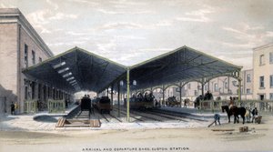 Aankomst- en vertrekhal, Londen, 1839