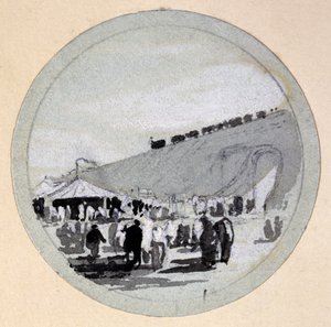 Openen, London & Birmingham Railway, ca. 1838 door John Cooke Bourne