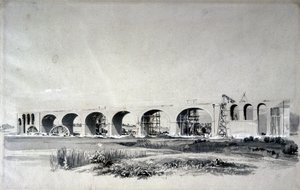 Wolverton Viaduct, 30 juni 1837 door John Cooke Bourne