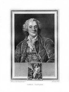 Carle of Charles-Andre van Loo, Franse genreschilder, 1825 door John Corner