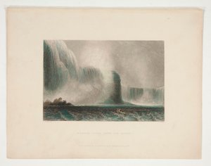 Niagara Falls vanaf de Veerboot, illustratie voor Nathaniel Parker Willis